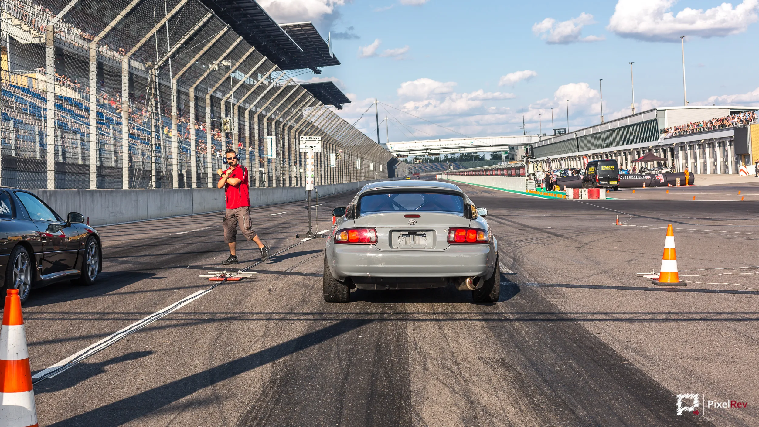 Toyota Celica am Start der Viertelmeile